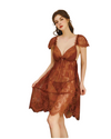 Terracotta Allure Full Lace Babydoll