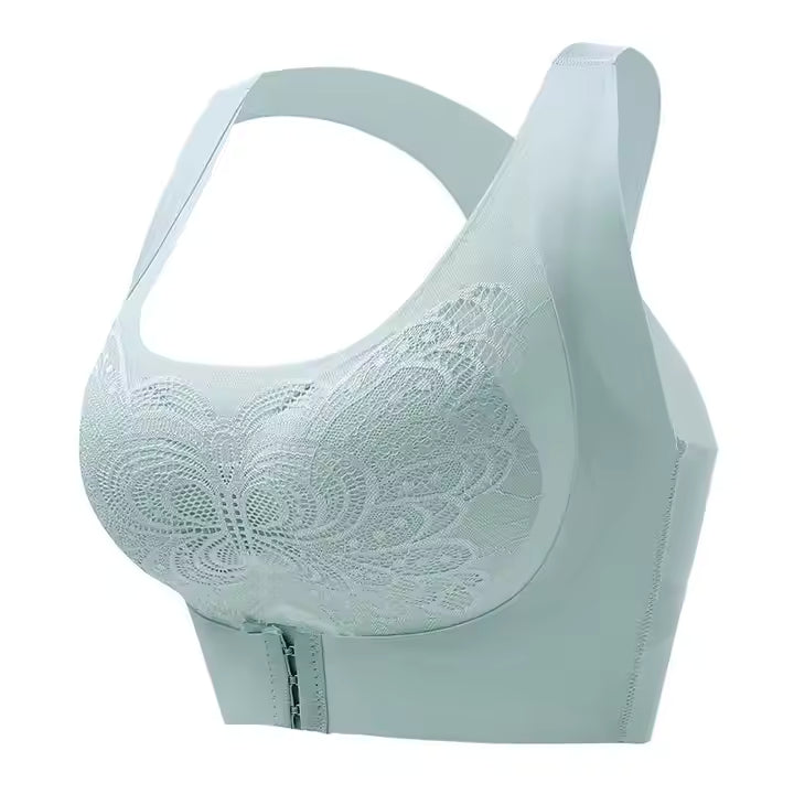Posture Correction Front Buckle Push-Up Bra – Seamless, Wire-Free Support for Women