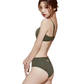 American Style Breast Gather Bra Set – Sexy Steel Ring Thin Cup Underwear for Women