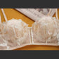 Sexy Lace Lingerie Set with Rose Detail & Rabbit Ear Straps – American Chic