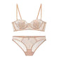 Sexy Lace Lingerie Set with Rose Detail & Rabbit Ear Straps – American Chic
