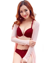 Front-Open Push-Up Bra Set with Butterfly Back – Sexy Underwire Lingerie for Women