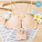 Front-Open Push-Up Bra Set with Butterfly Back – Sexy Underwire Lingerie for Women