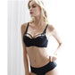 American Style Breast Gather Bra Set – Sexy Steel Ring Thin Cup Underwear for Women