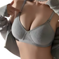 Skin-Friendly Padded Wireless Bralette – V-Neck Thin Cup Cotton Bra for Women